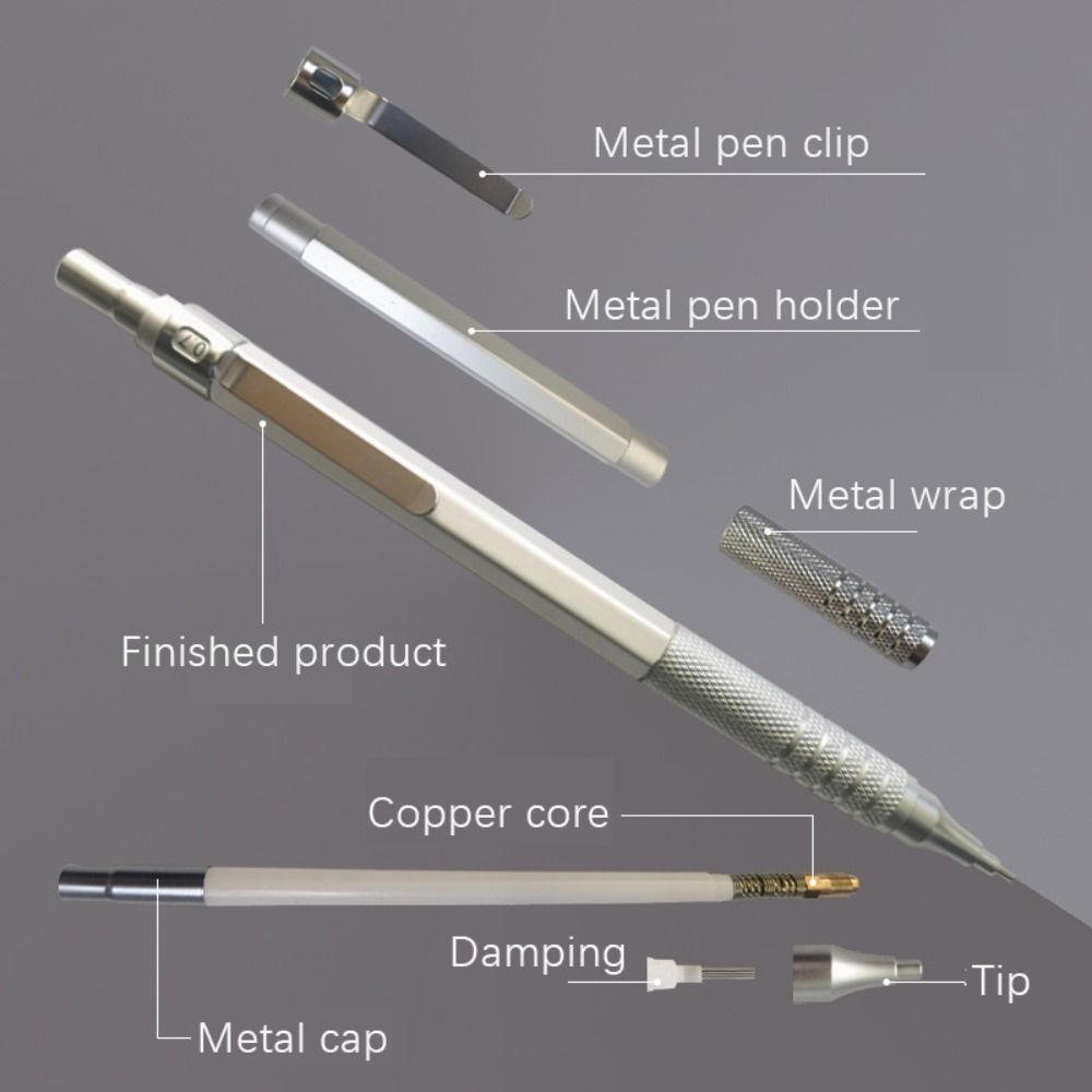 Mechanical Pencil 0.3 - قلم رصاص ميكانيكي معدني إبداعي، قلم