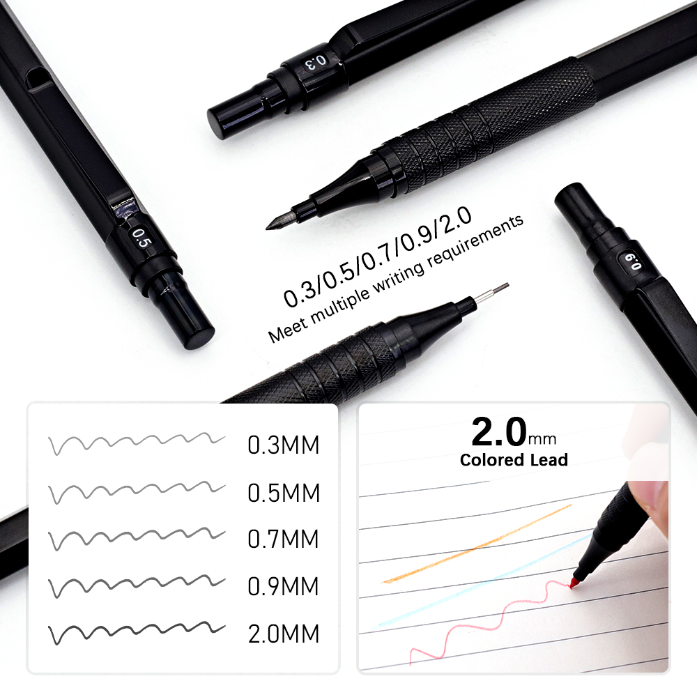 مجموعة أقلام رصاص ميكانيكية مع - مراجعة Mechanical Pencil 0.3 وسعره