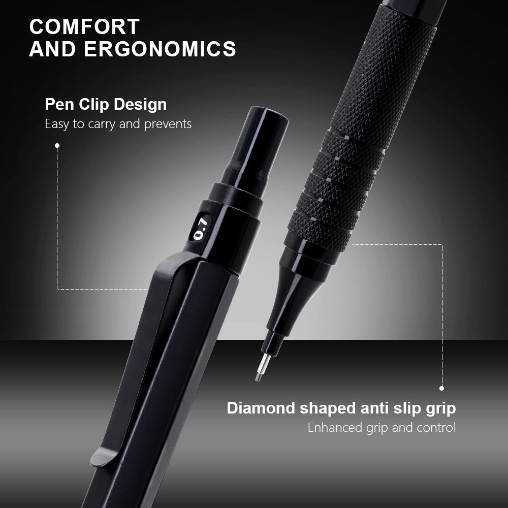 مجموعة أقلام رصاص ميكانيكية مع - مراجعة Mechanical Pencil 0.3 وسعره