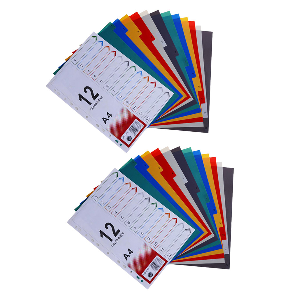 قطعتان من أوراق الفواصل لدفتر  - مراجعة Tab Divider A4 وسعره