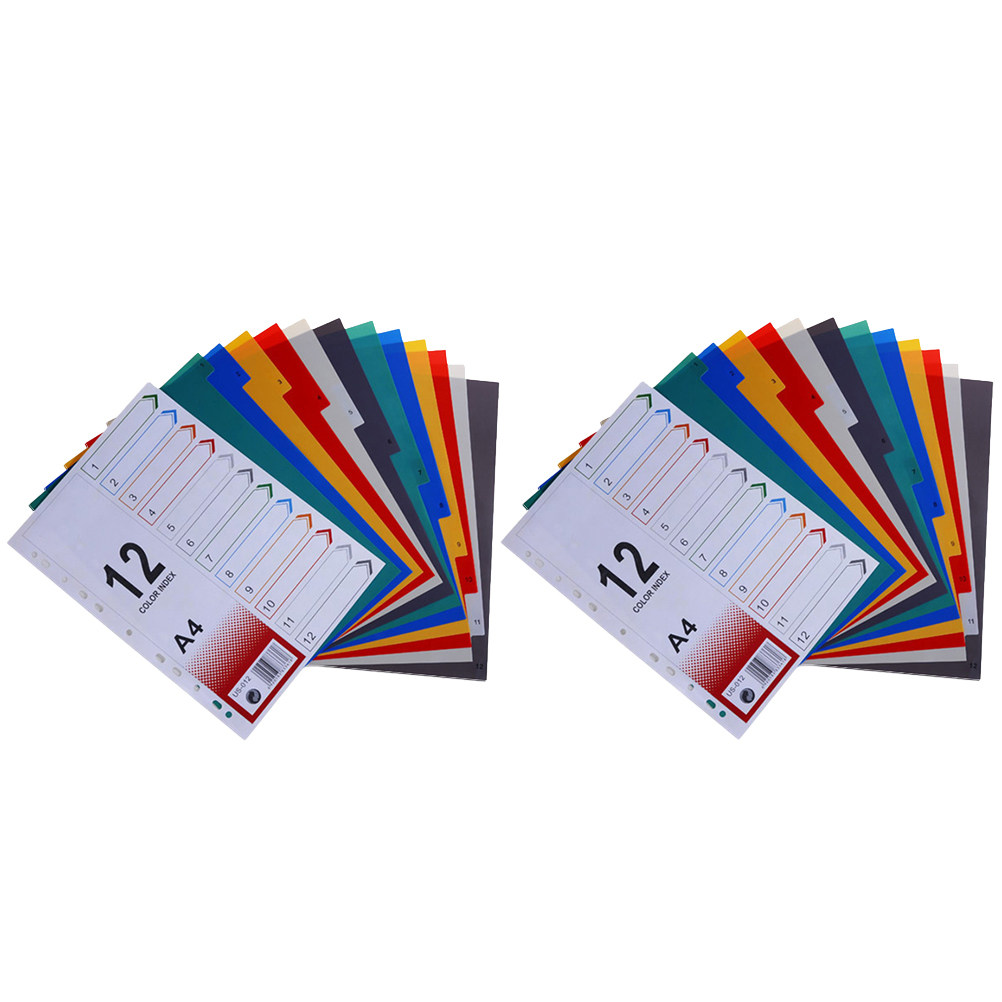قطعتان من أوراق الفواصل لدفتر  - مراجعة Tab Divider A4 وسعره