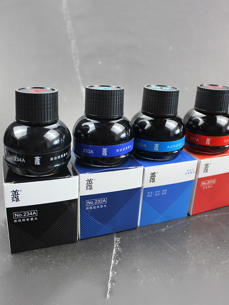 حبر هيرو للكتابة والخط، أسود ن - مراجعة Fountain Pen Bottled Ink وسعره