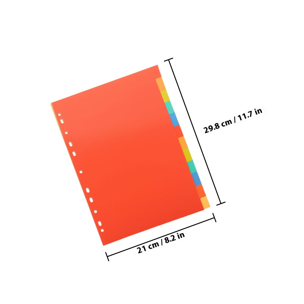 فواصل ملفات من مادة PVC مع ألس - مراجعة Tab Divider A4 وسعره