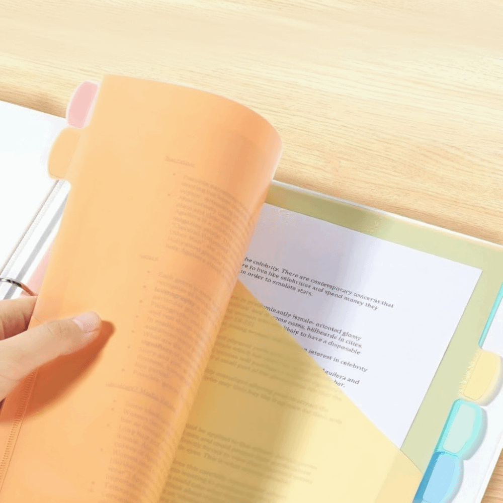 8 قطع من فواصل الملفات البلاست - مراجعة Tab Divider A4 وسعره